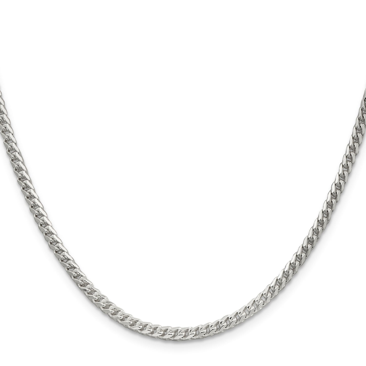 Sterling Silver 3mm D/C Square Franco Chain