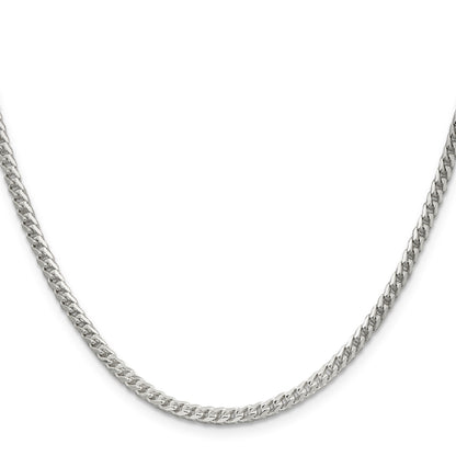 Sterling Silver 3mm D/C Square Franco Chain