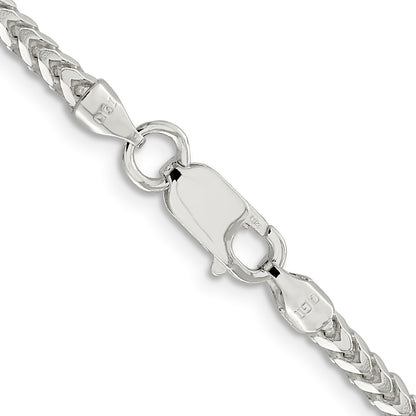 Sterling Silver 3mm D/C Square Franco Chain
