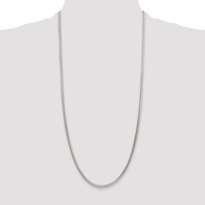 Sterling Silver 3mm D/C Square Franco Chain