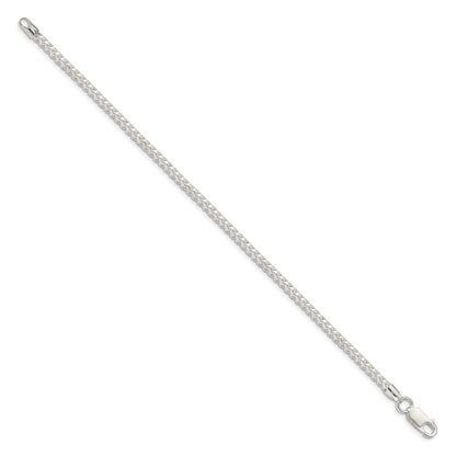 Sterling Silver 3mm D/C Square Franco Chain