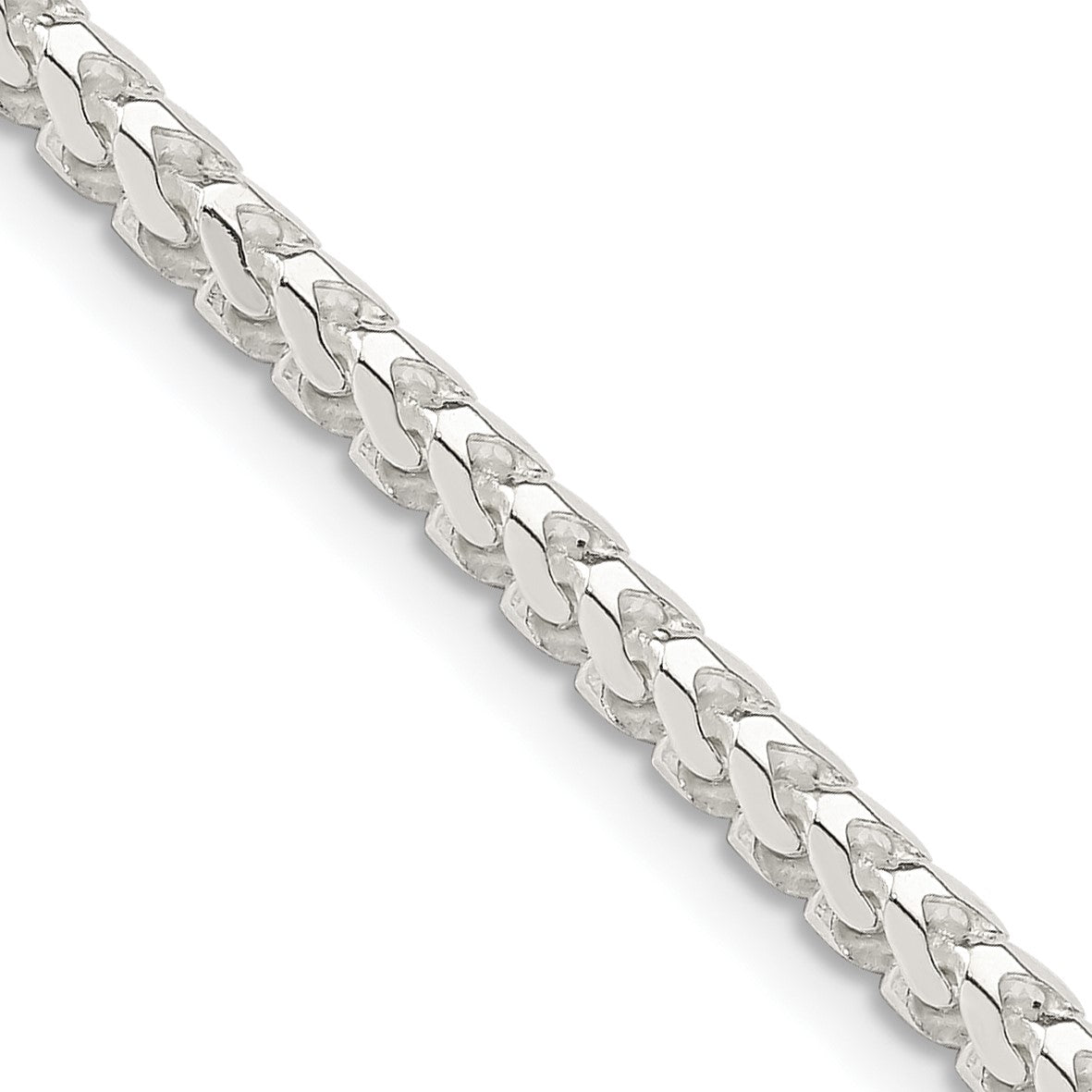 Sterling Silver 3mm D/C Square Franco Chain