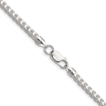 Sterling Silver 3.5.0mm D/C Square Franco Chain
