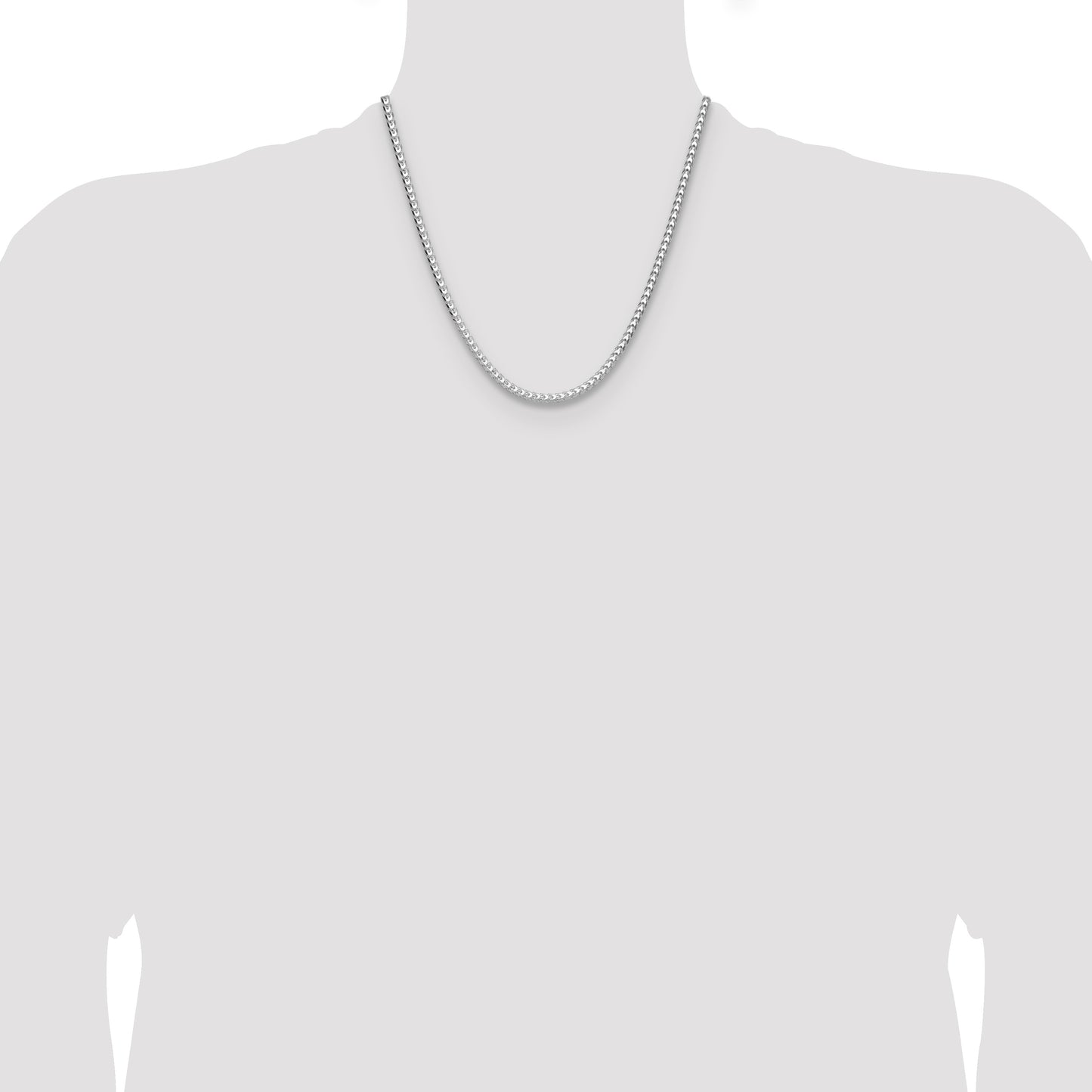 Sterling Silver 3.5.0mm D/C Square Franco Chain