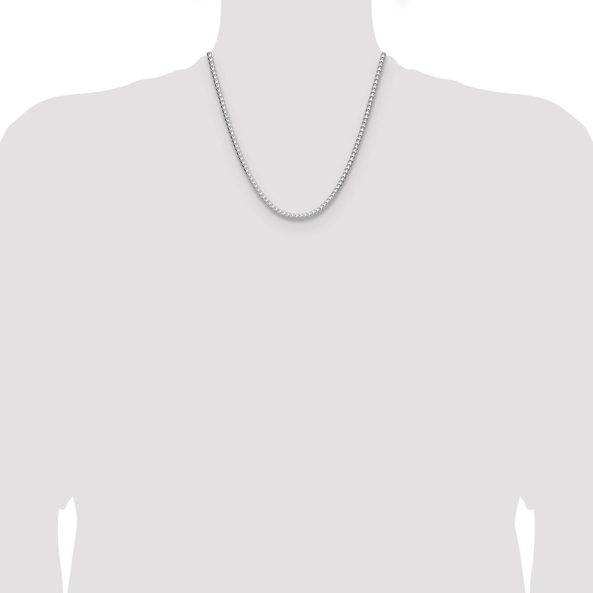 Sterling Silver 3.5.0mm D/C Square Franco Chain