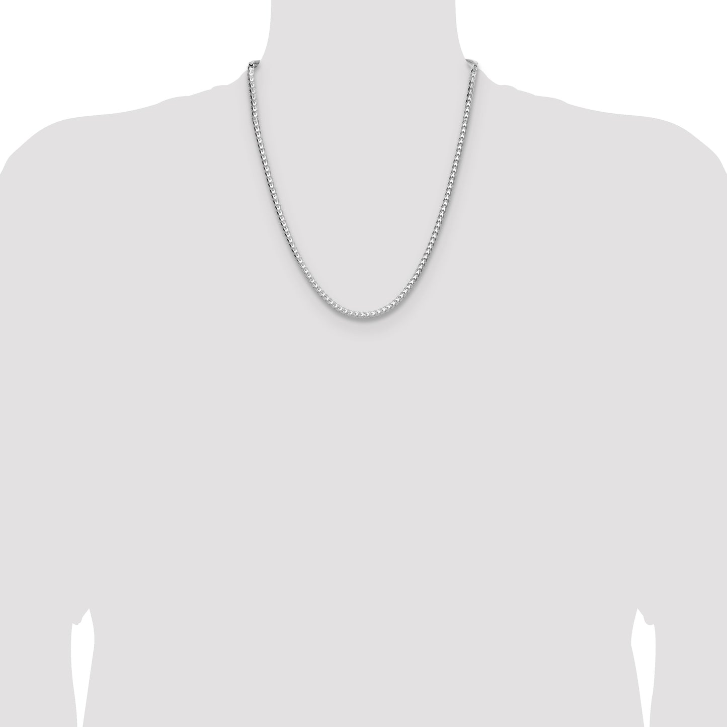 Sterling Silver 3.5.0mm D/C Square Franco Chain