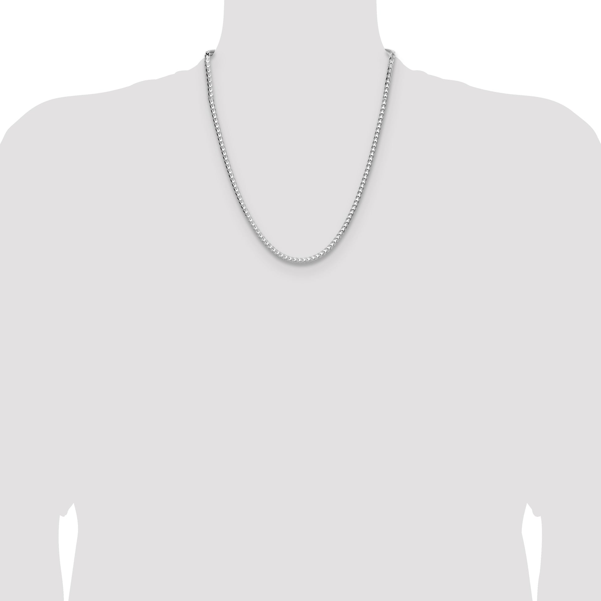 Sterling Silver 3.5.0mm D/C Square Franco Chain