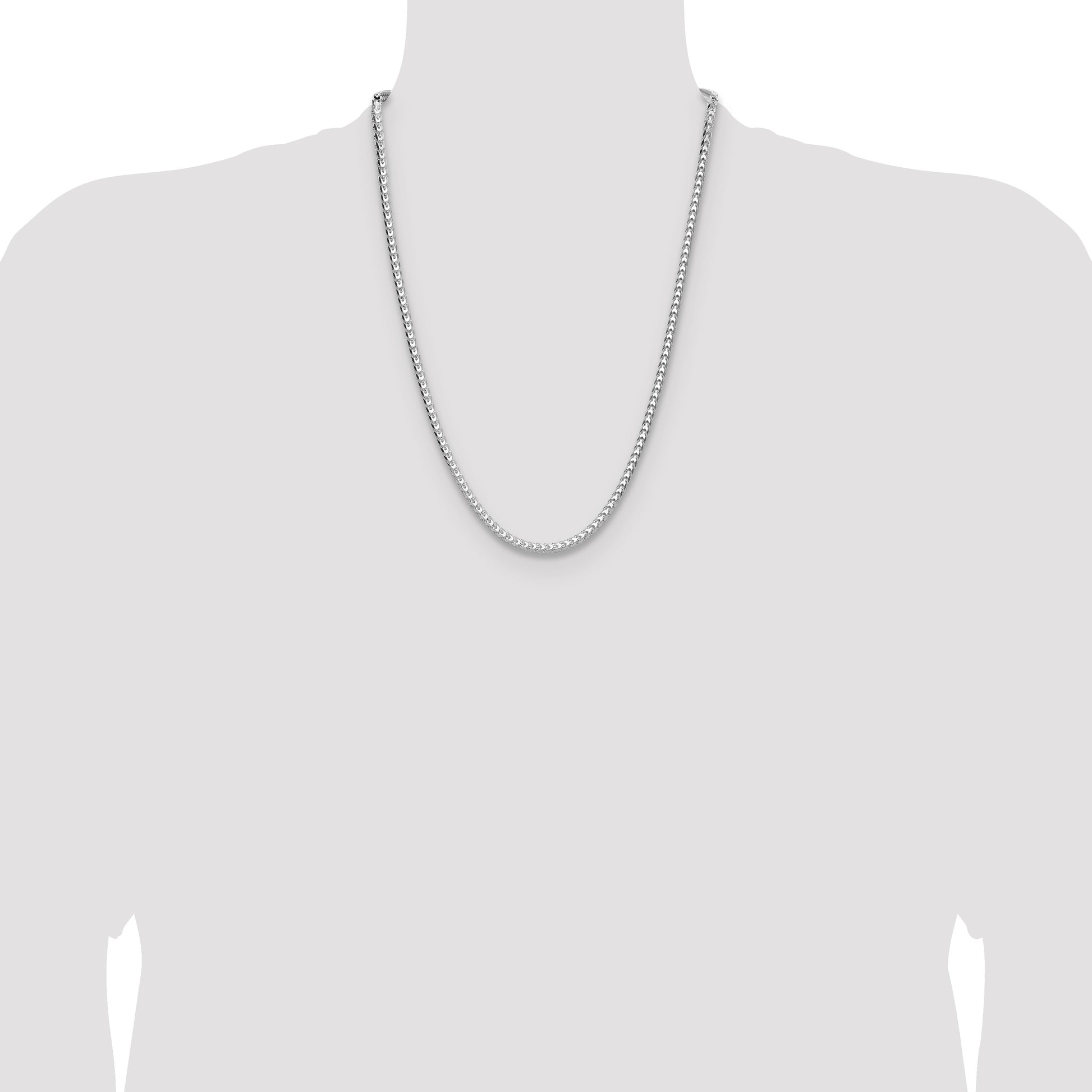 Sterling Silver 3.5.0mm D/C Square Franco Chain