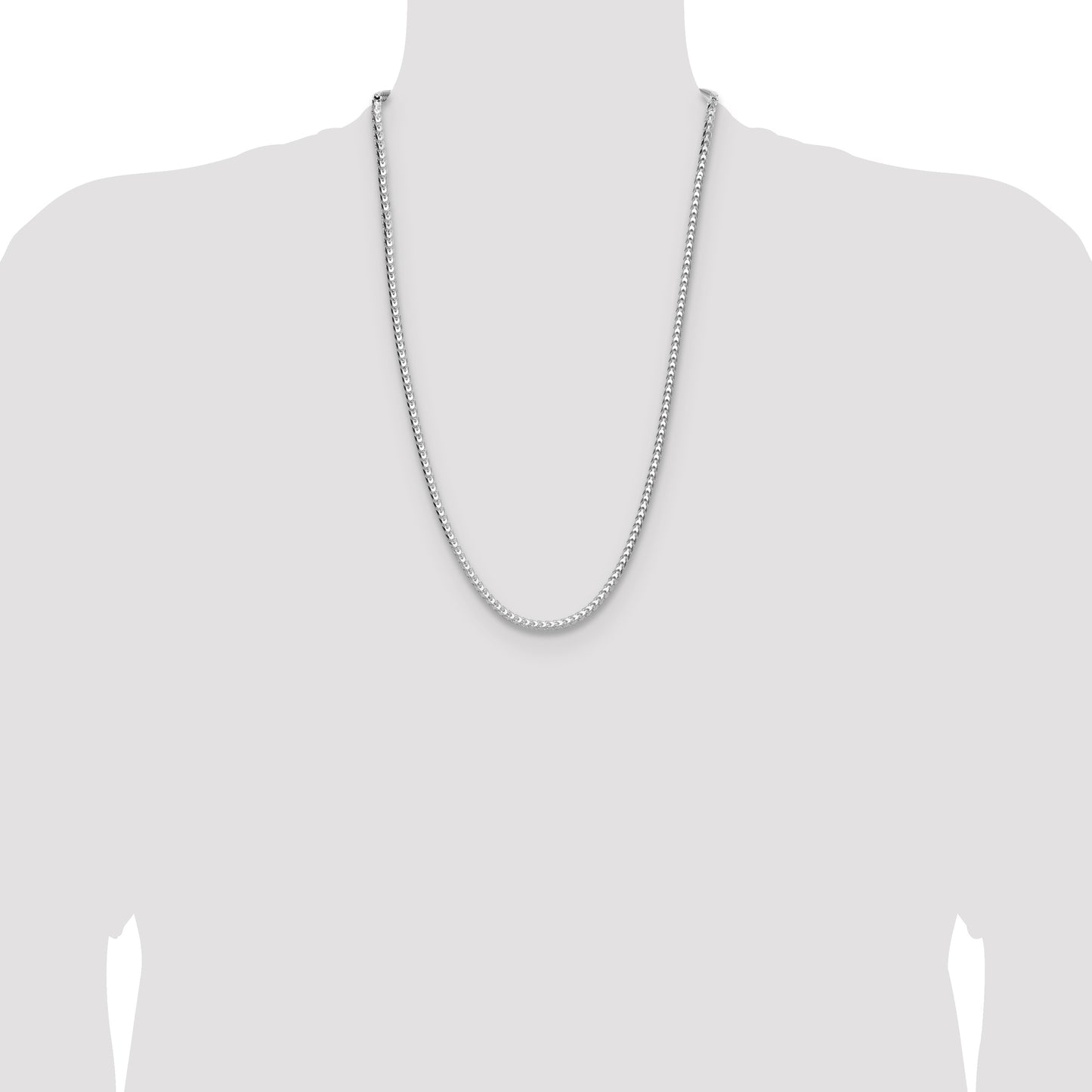 Sterling Silver 3.5.0mm D/C Square Franco Chain