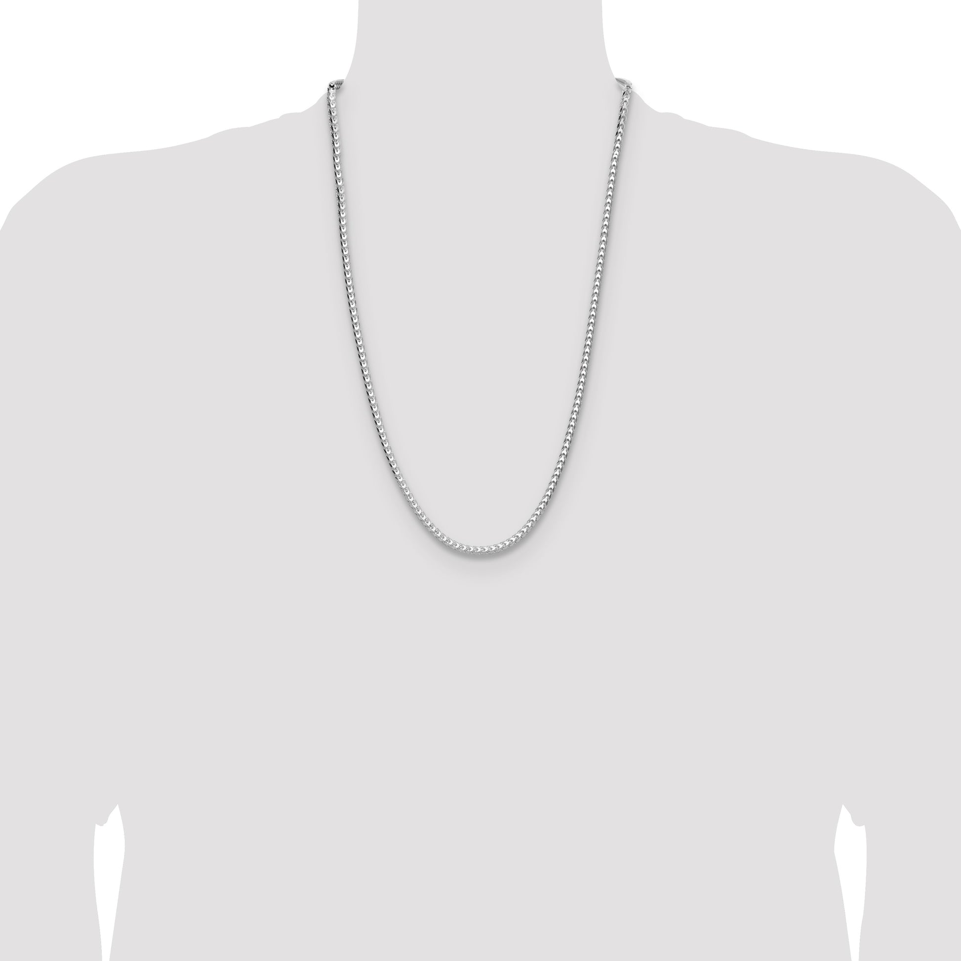 Sterling Silver 3.5.0mm D/C Square Franco Chain