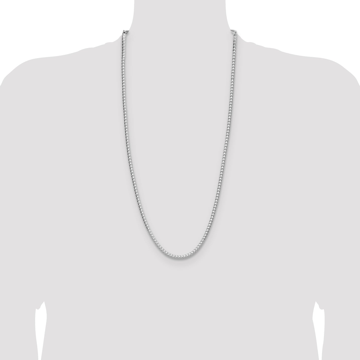Sterling Silver 3.5.0mm D/C Square Franco Chain