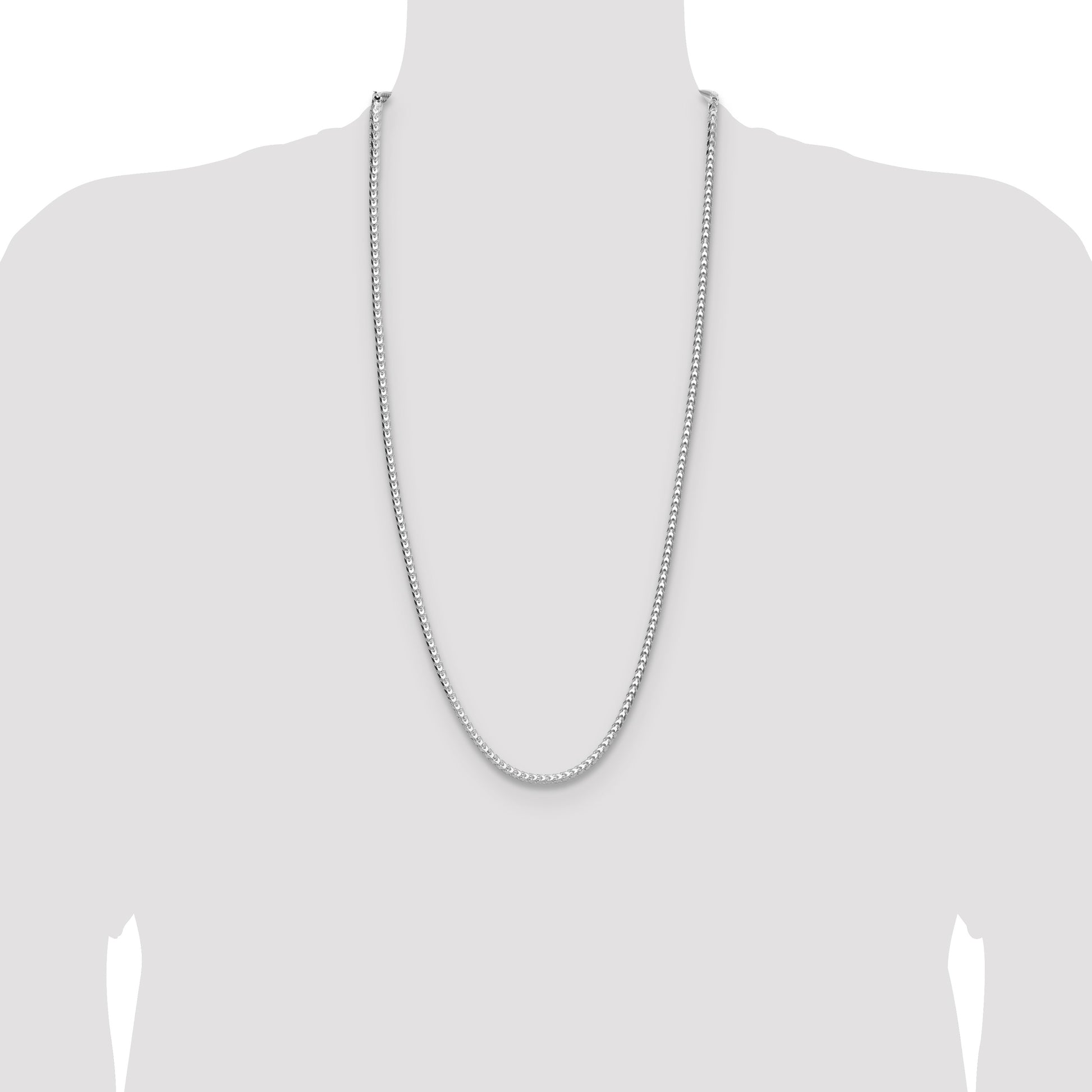 Sterling Silver 3.5.0mm D/C Square Franco Chain