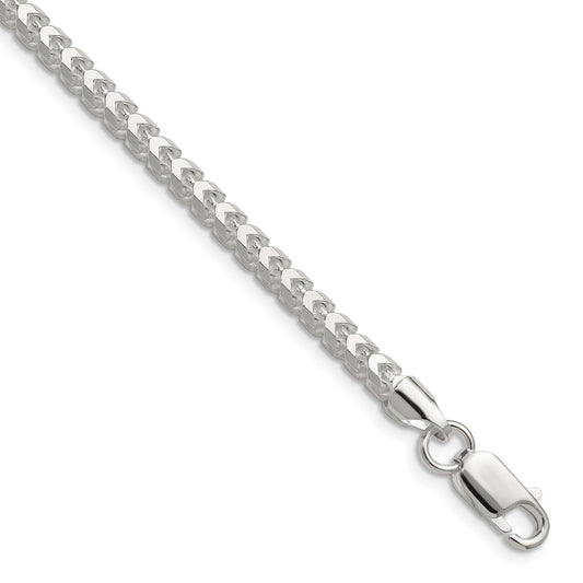 Sterling Silver 3.5.0mm D/C Square Franco Chain