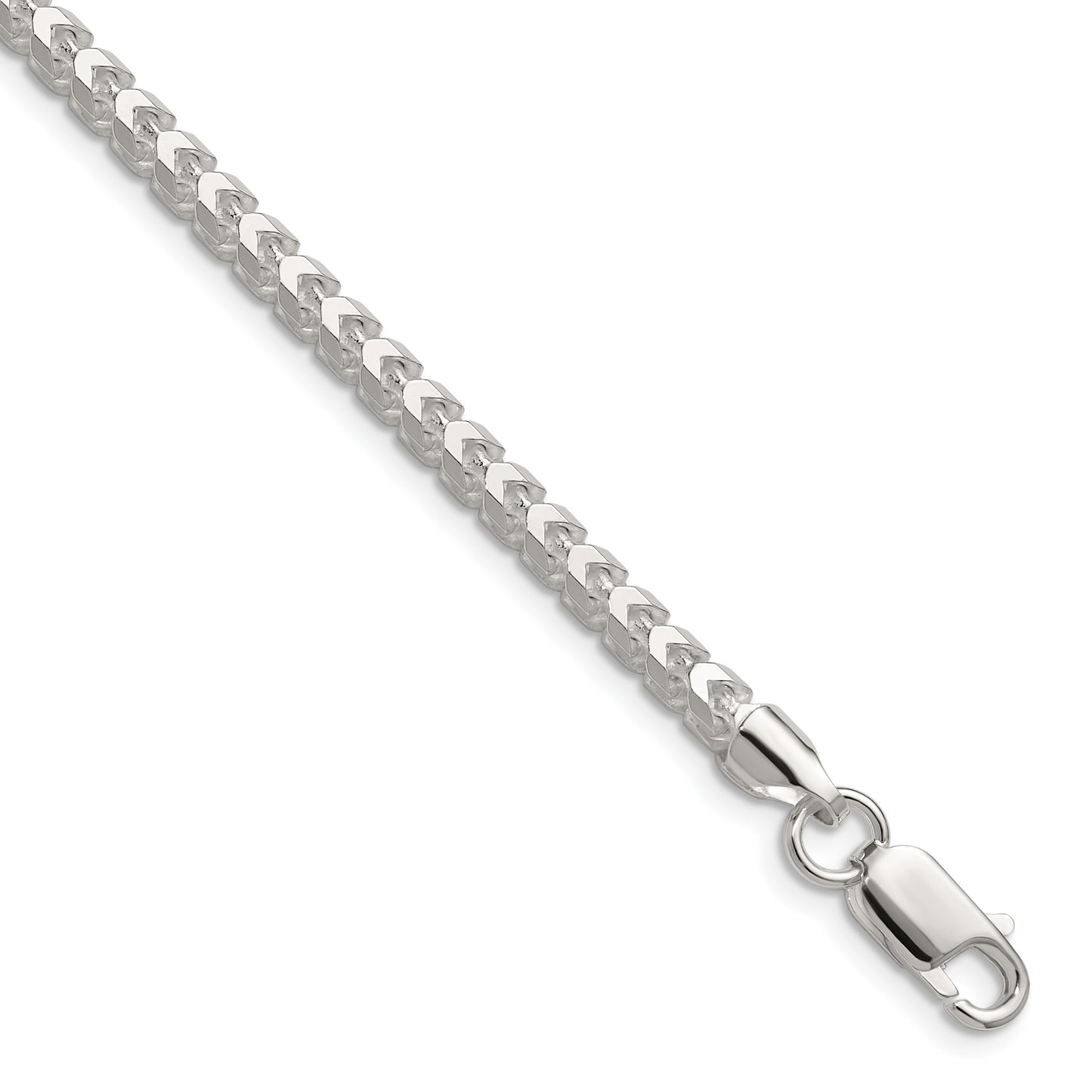 Sterling Silver 3.5.0mm D/C Square Franco Chain