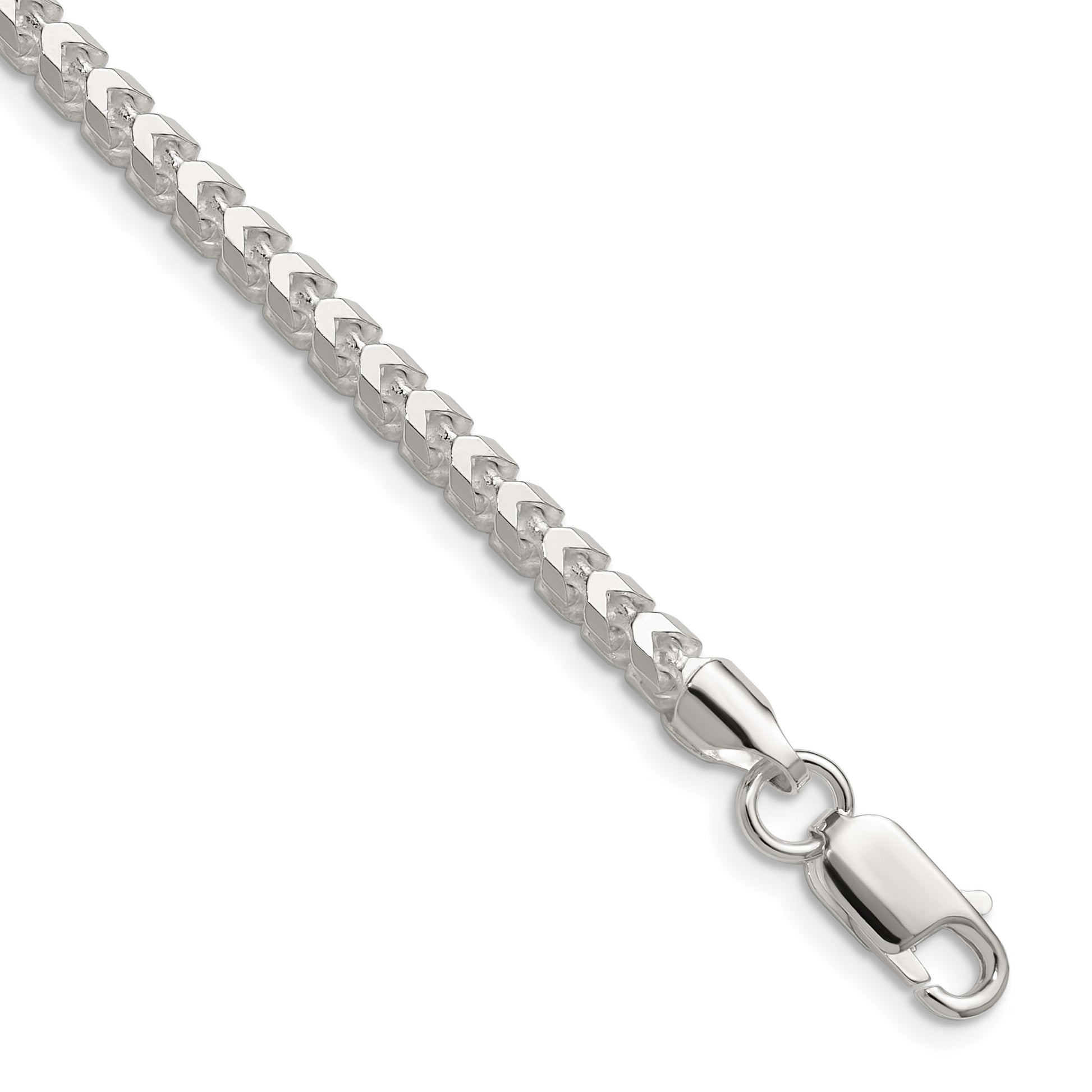 Sterling Silver 3.5.0mm D/C Square Franco Chain