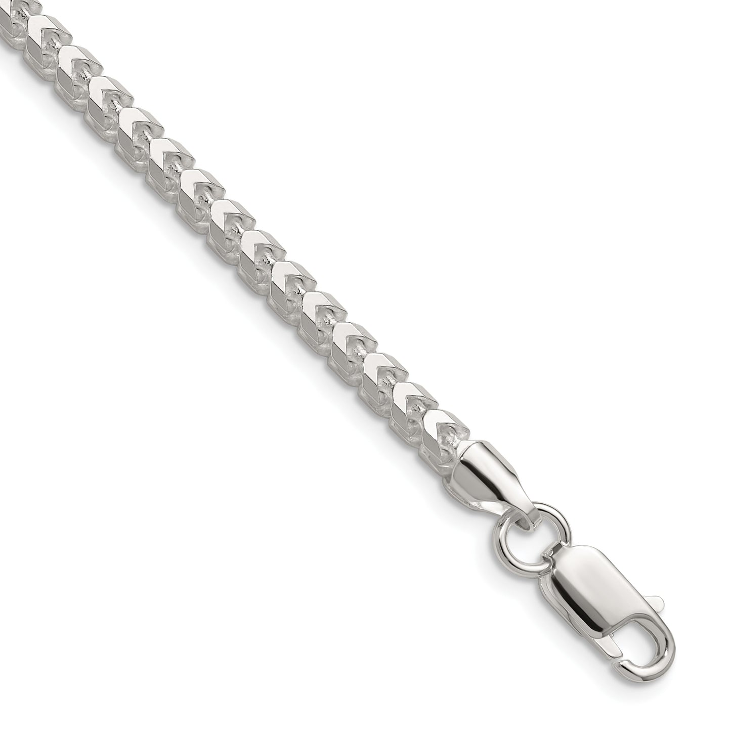 Sterling Silver 3.5.0mm D/C Square Franco Chain