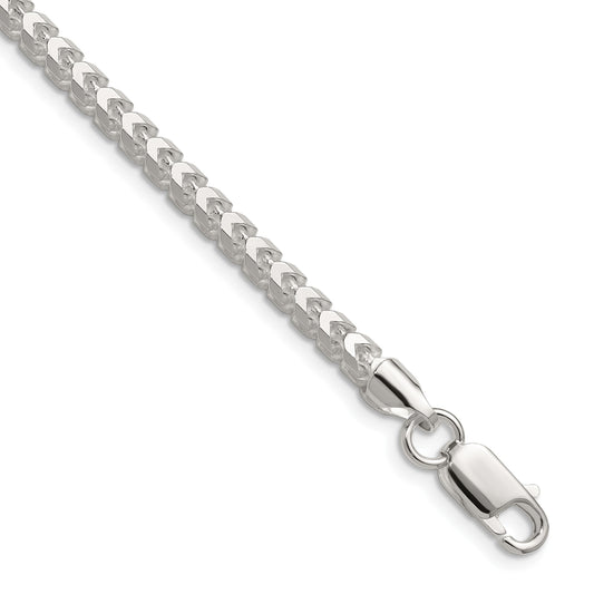 Sterling Silver 3.5.0mm D/C Square Franco Chain