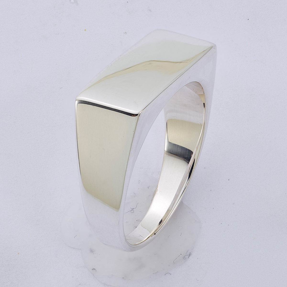 Sterling Silver 9x19mm Closed Back Signet Ring