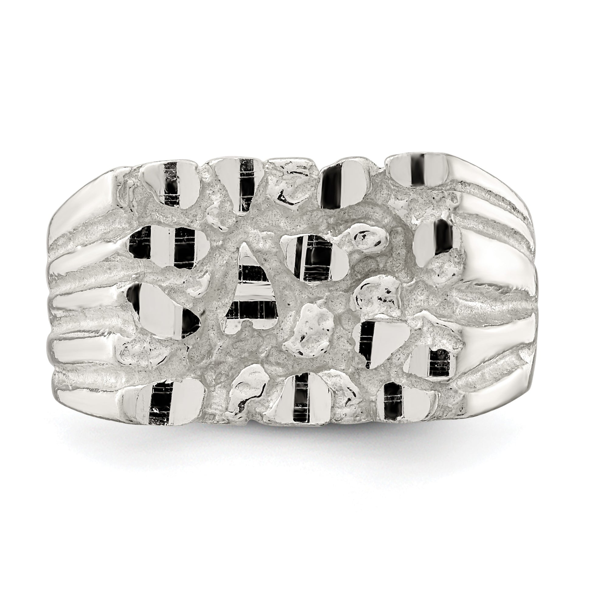 Sterling Silver Nugget Ring