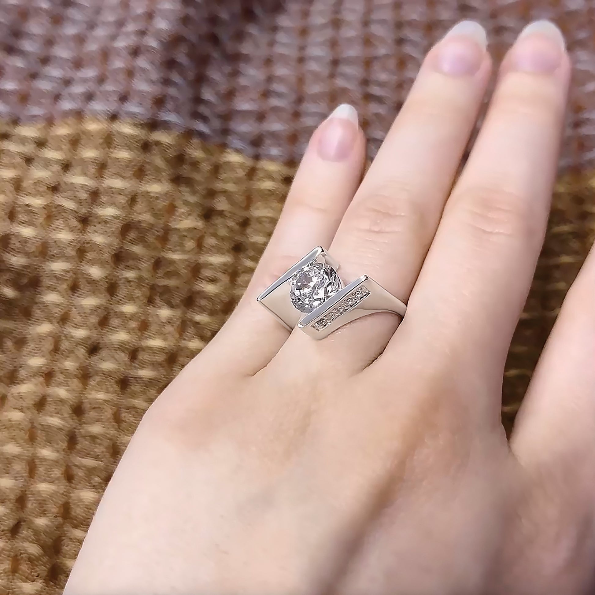 Sterling Silver CZ Ring