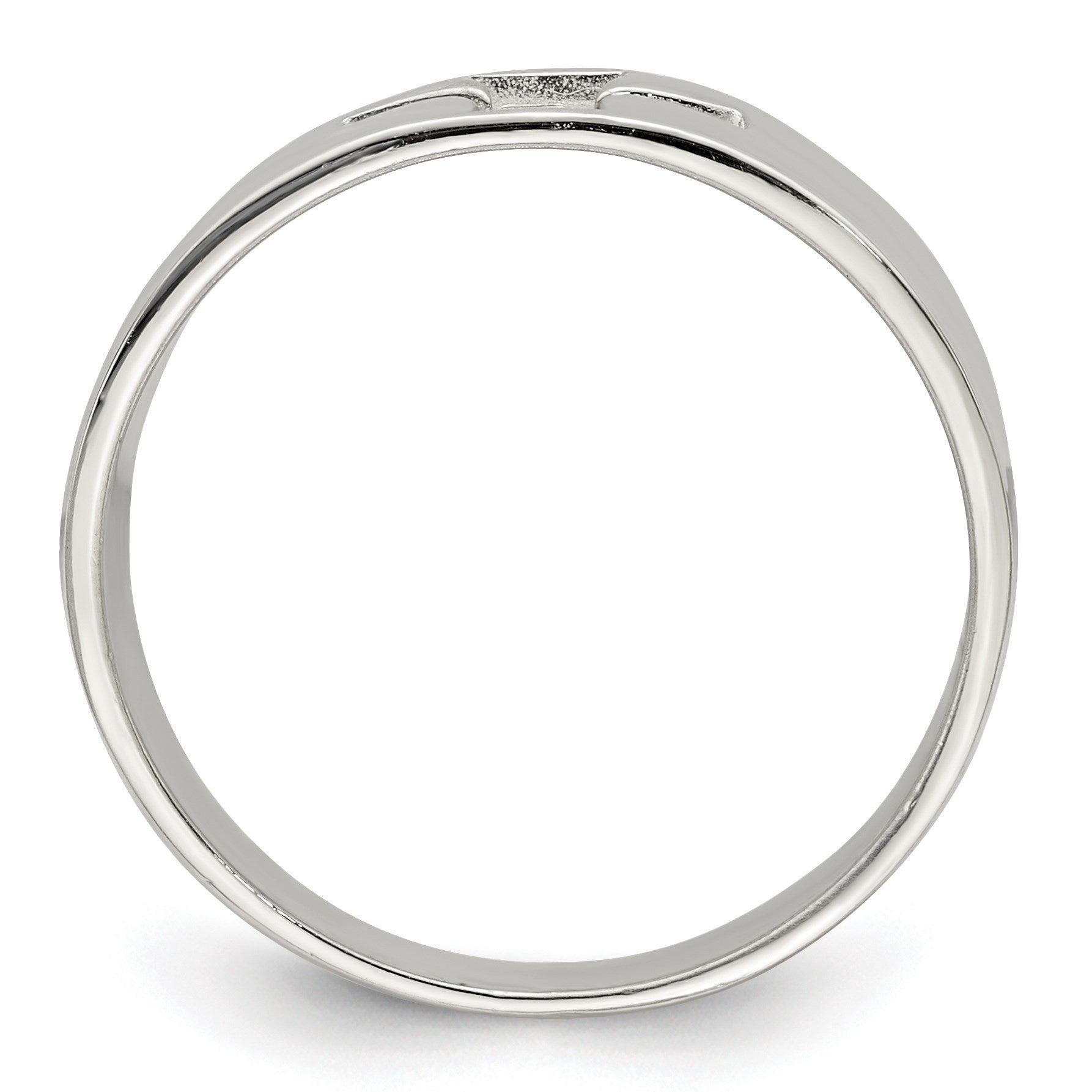 Sterling Silver Cross Cutout Ring