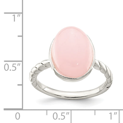 Sterling Silver Rose Quartz Ring