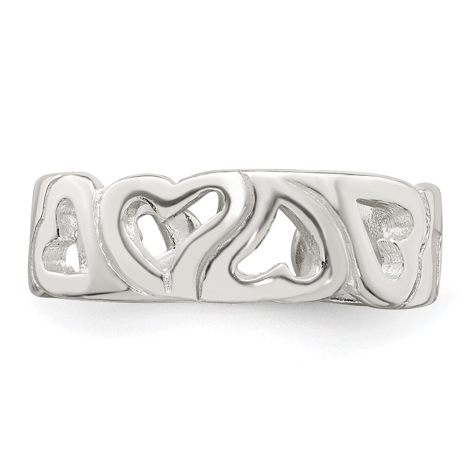 Sterling Silver Heart Toe Ring