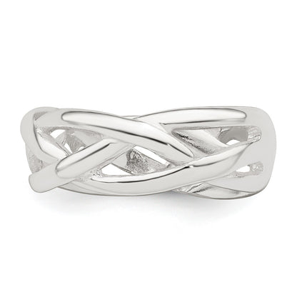 Sterling Silver Woven Toe Ring