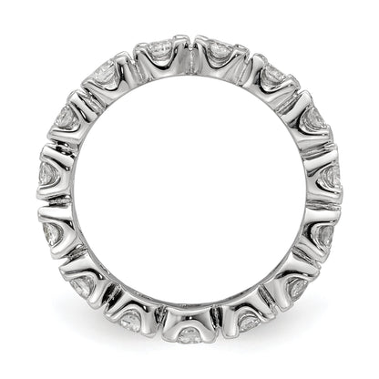 Sterling Silver Rhodium-plated CZ Eternity Ring