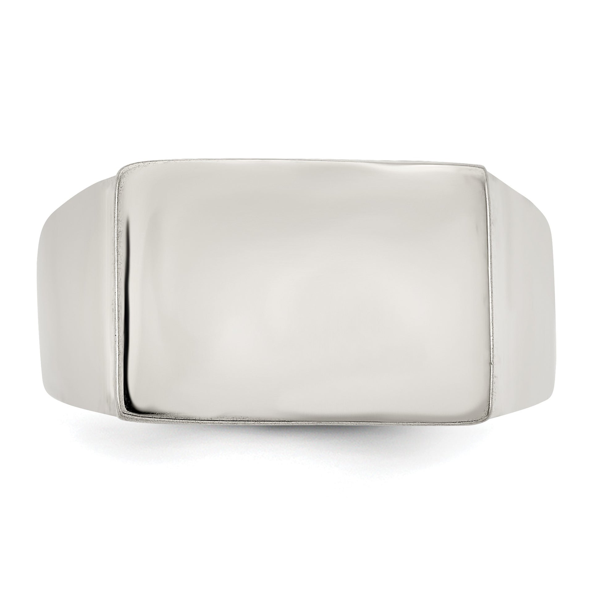 Sterling Silver 19x16mm Closed Back Signet Ring