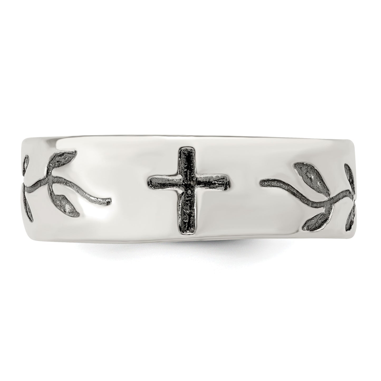 Sterling Silver Cross Design Ring