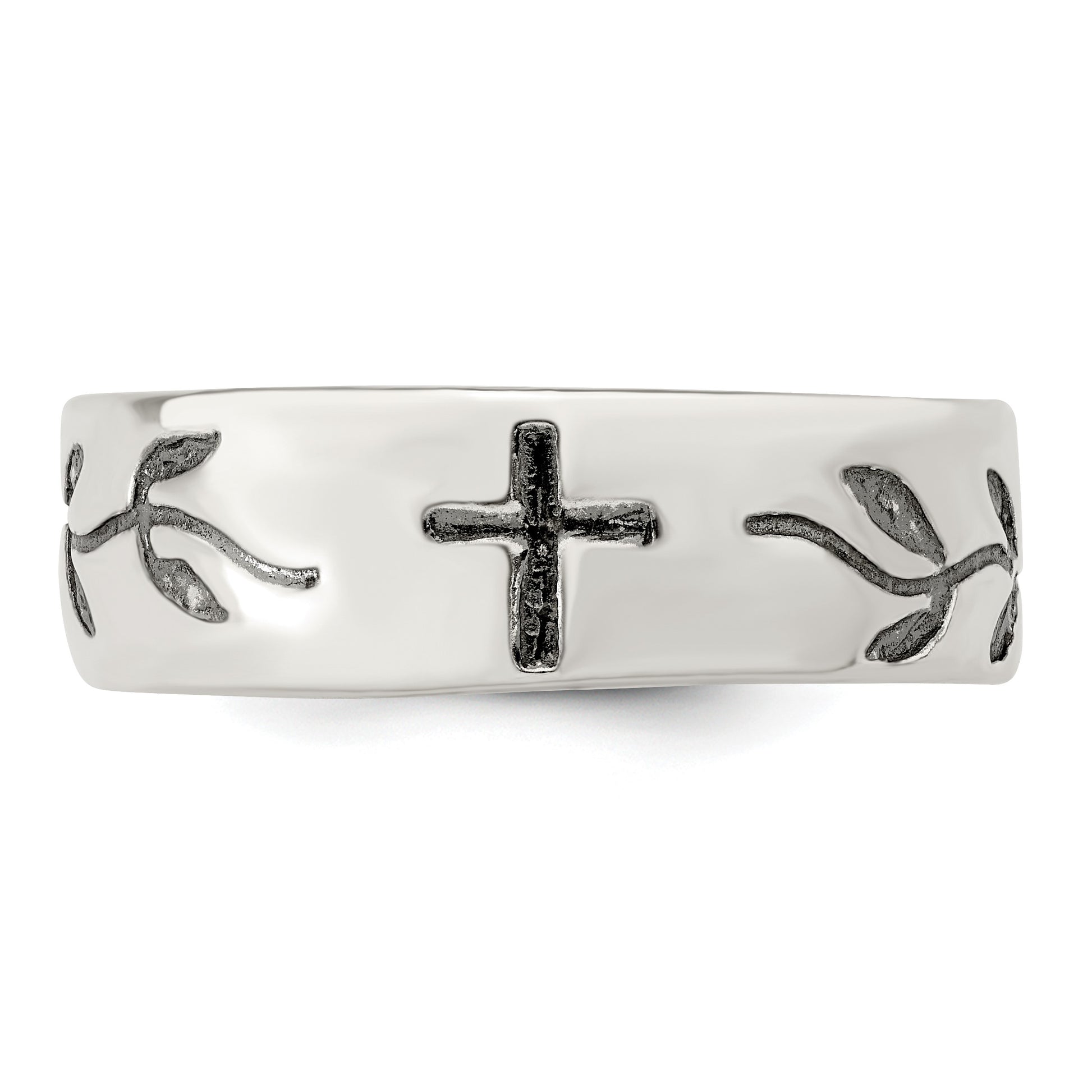 Sterling Silver Cross Design Ring