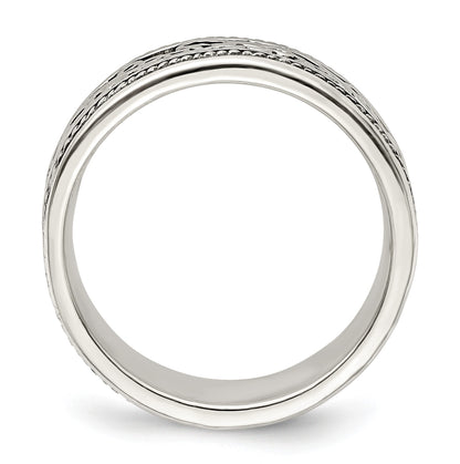 Sterling Silver Antiqued Band
