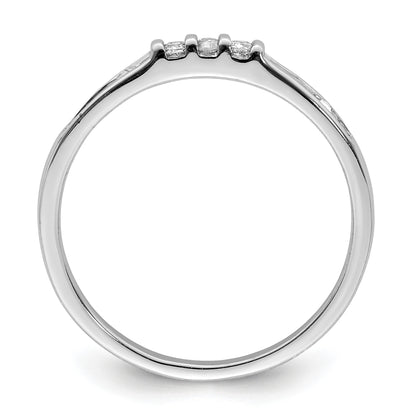 Sterling Silver Rhodium Plated Diamond Ring