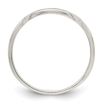 Sterling Silver Polished Tree Ring