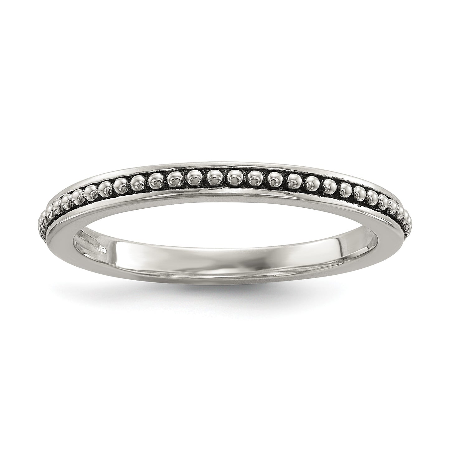 Sterling Silver w/14k Antiqued 8mm Button FWC Pearl Set of 3 Rings