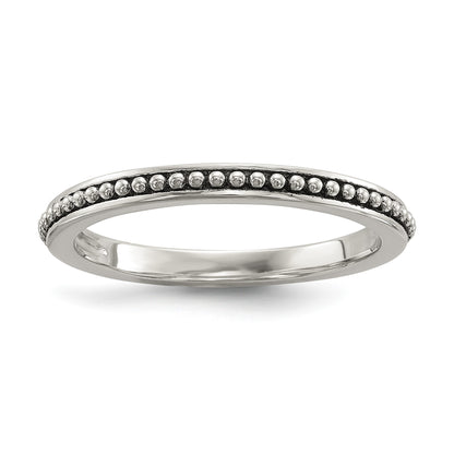 Sterling Silver w/14k Antiqued 8mm Button FWC Pearl Set of 3 Rings