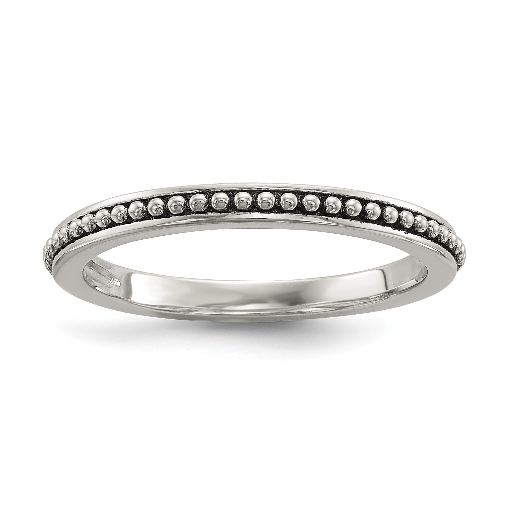 Sterling Silver w/14k Antiqued 8mm Button FWC Pearl Set of 3 Rings