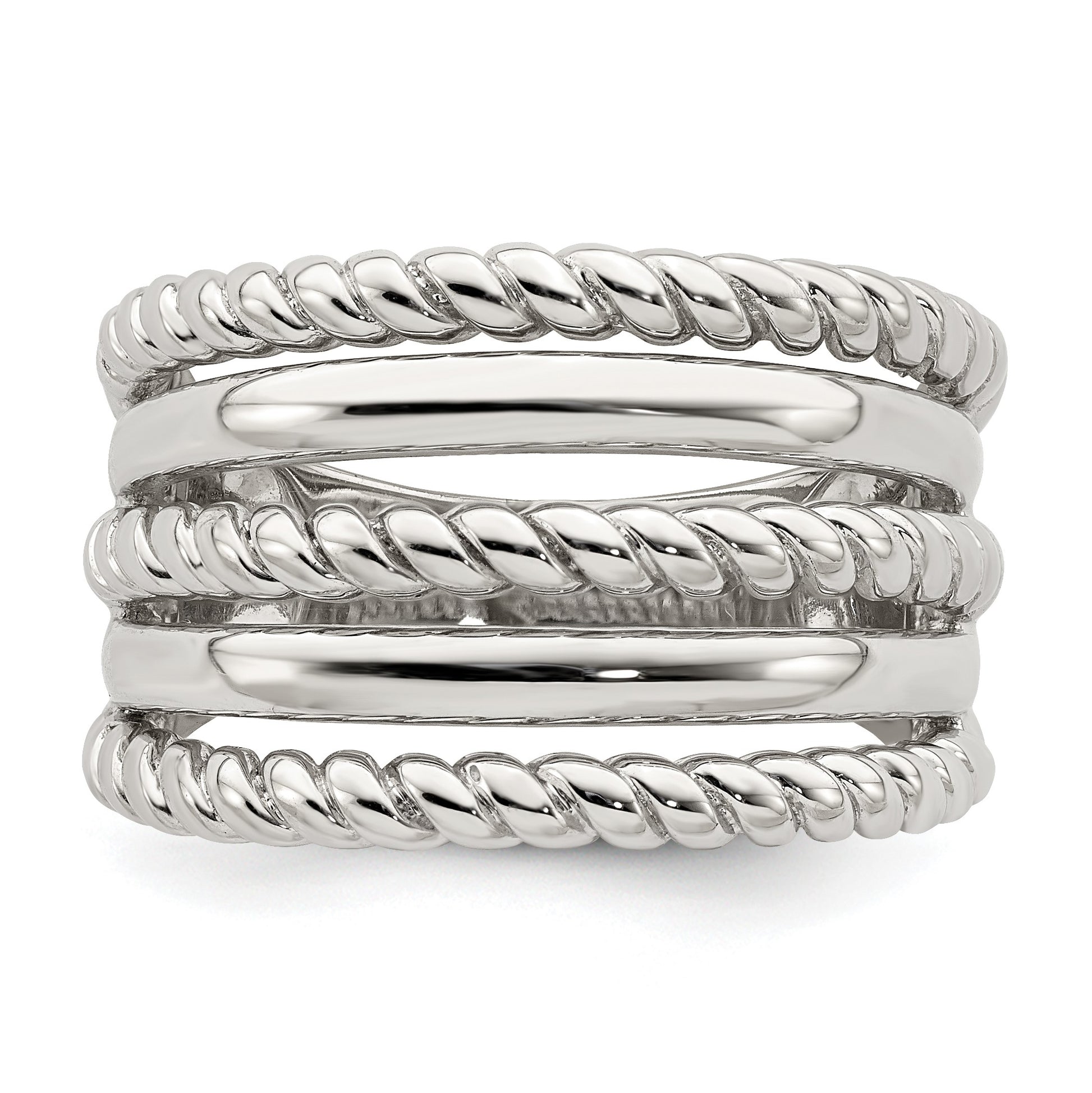 Sterling Silver Polished Fancy Ring