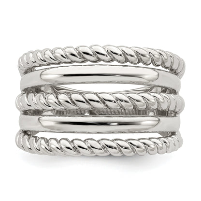Sterling Silver Polished Fancy Ring