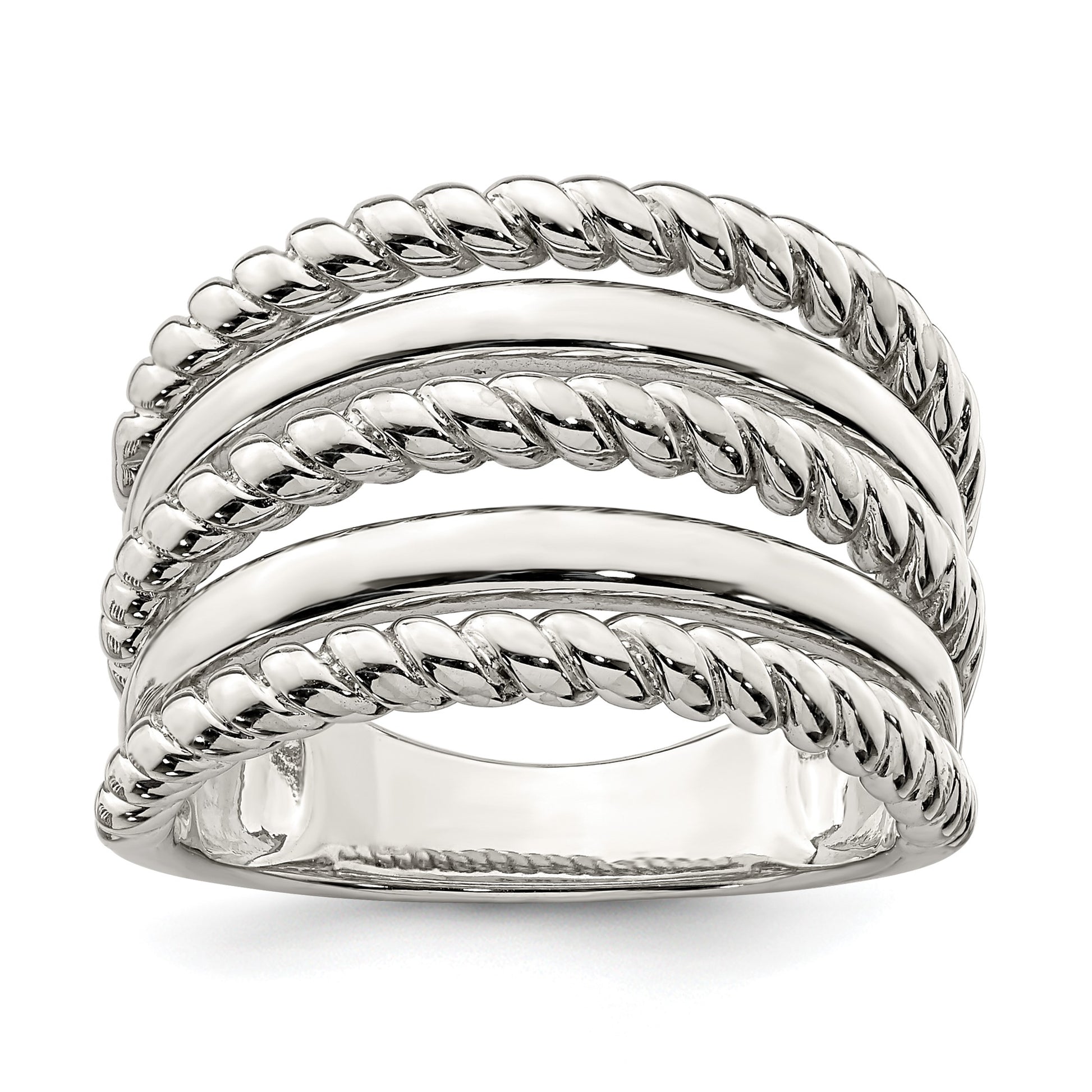Sterling Silver Polished Fancy Ring