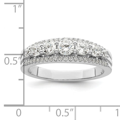 Sterling Silver Rhodium plated CZ Ring