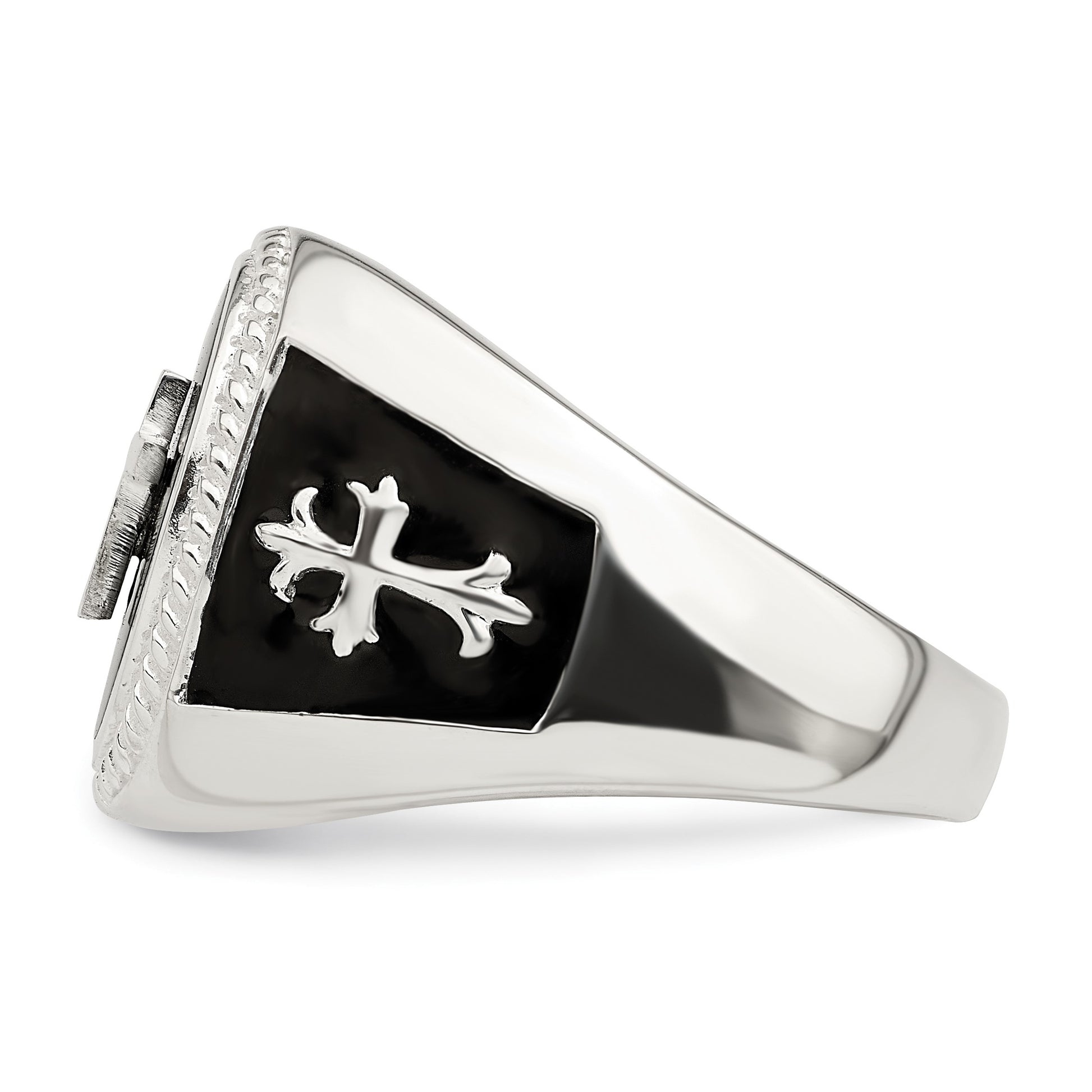 Sterling Silver Black Agate Ring