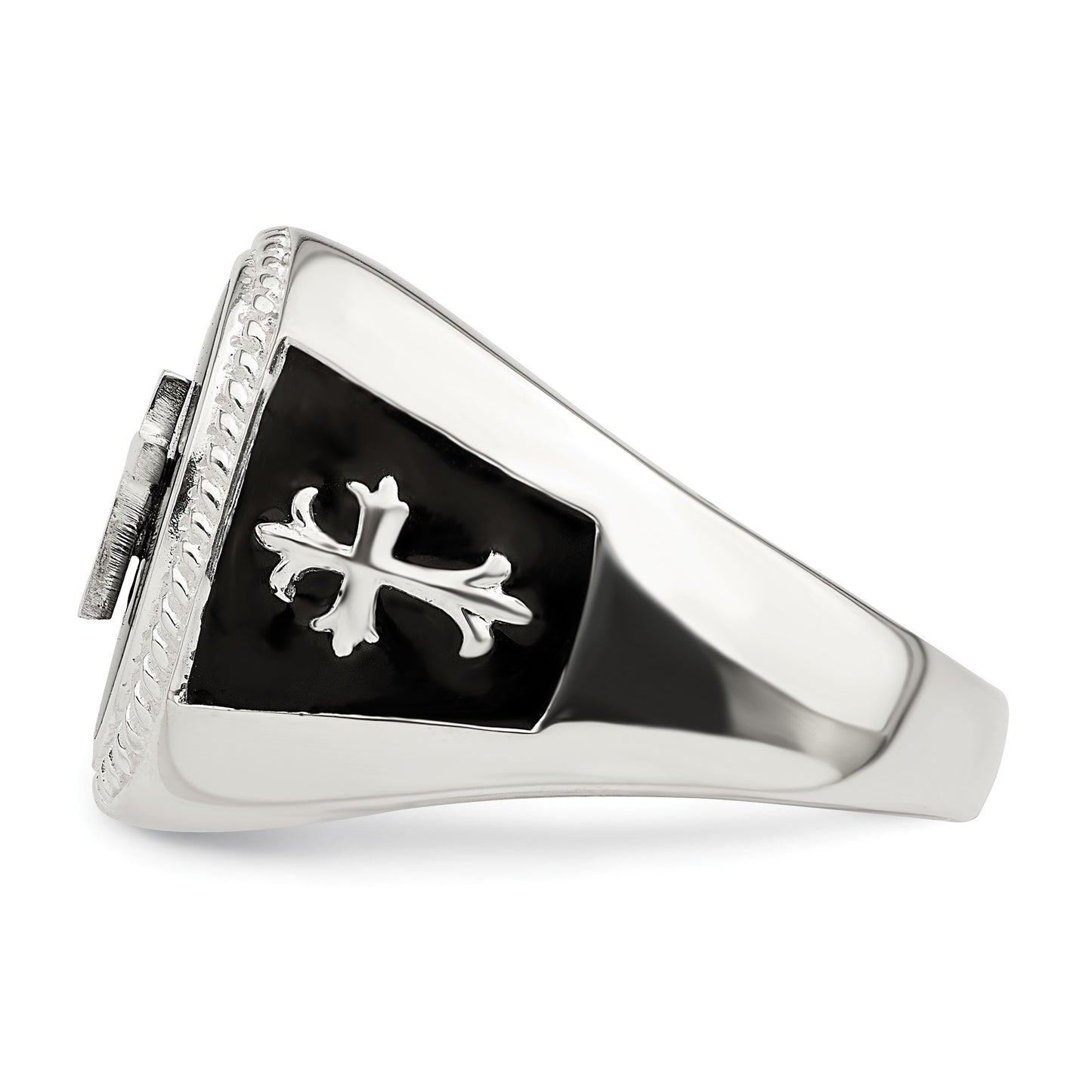 Sterling Silver Black Agate Ring