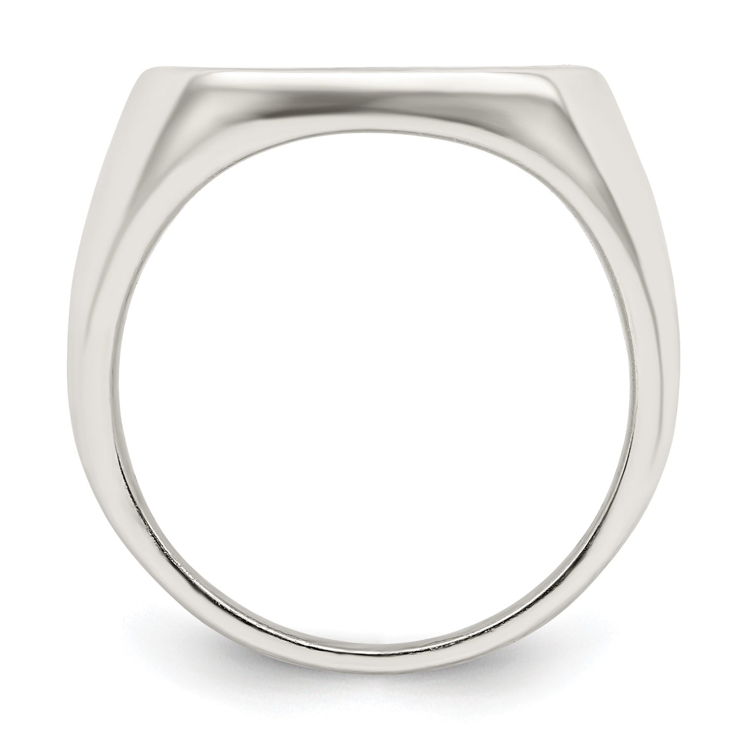 Sterling Silver Rhodium-plated Enameled Cross Ring