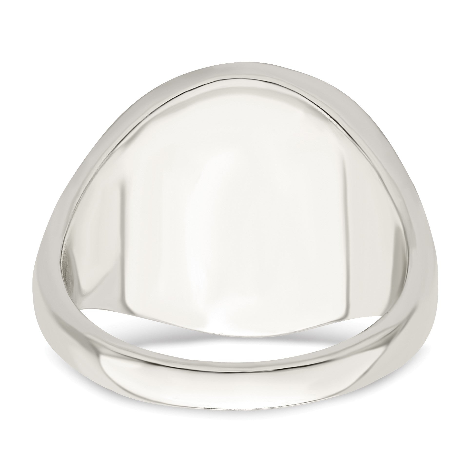 Sterling Silver Rhodium-plated Enameled Cross Ring