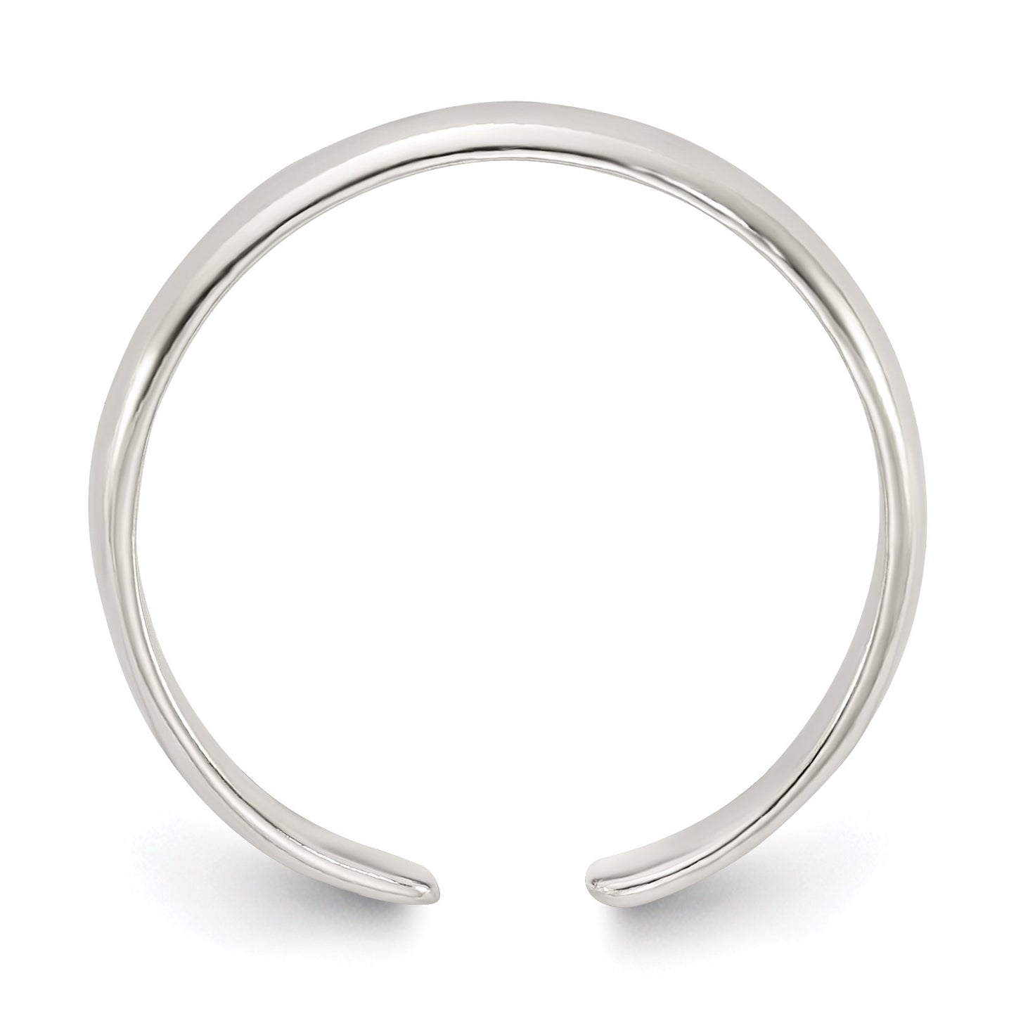 Sterling Silver Polished Set of 2 Toe Rings