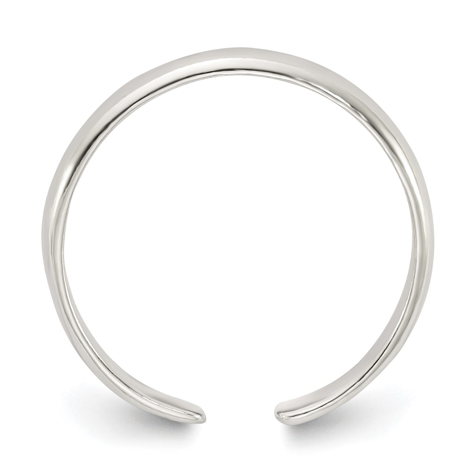 Sterling Silver Polished Set of 2 Toe Rings