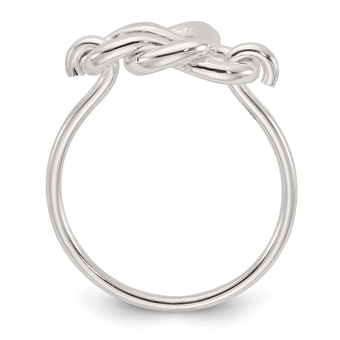 Sterling Silver Polished Fancy Knot Ring