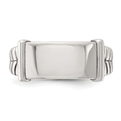 Sterling Silver Oxidized Men's Ring